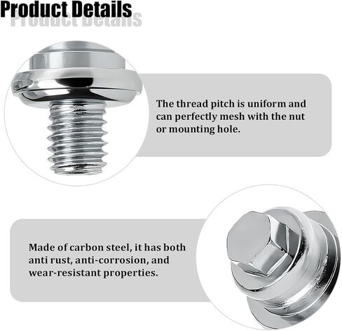 4PCS Car Side Battery Terminal Bolts, 3/8" Standard Vehicle Battery Side Post Extender Adapter Bolt, Auto Batteries Terminal Cable Connector Stud Screw, Universal for SUV Van Truck in Saudi Arabia