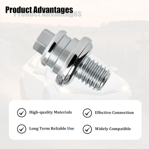 4PCS Car Side Battery Terminal Bolts, 3/8" Standard Vehicle Battery Side Post Extender Adapter Bolt, Auto Batteries Terminal Cable Connector Stud Screw, Universal for SUV Van Truck in Saudi Arabia