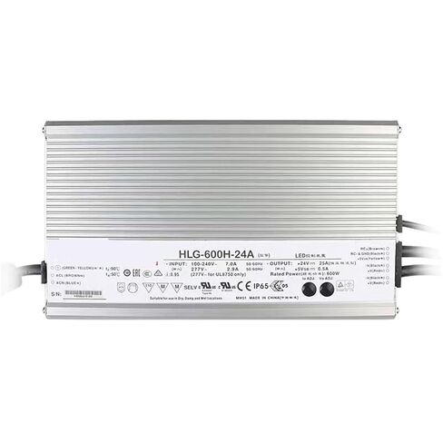 1pcs HLG-600H-24A 24V 25A 600W Constant Voltage Constant Current LED Driver IP65 Waterproof LED Power Supply in Saudi Arabia