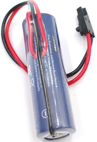 SB-AA11 Lithium Battery 3.6V 2400mAh with Black Plug for Doosan ATC CNC Machine Tool Battery, Non-Rechargeable in Kuwait