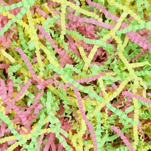 Raissily 1.5LB/700g Crinkle Cut Paper Shred Filler, Packing Grass Cushion Paper for Christmas Wedding Birthday Anniversary Valentine's Day Confetti Box Filling Wrapping Gift Decoration (Green) in Kuwait