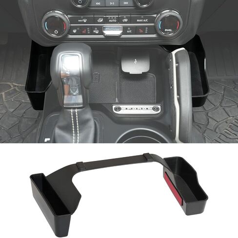Center Console Gear Shift Organizer for 2021-2026 Ford Bronco 2/4-Door Accessories, Matte Black ABS Gear Side Storage Box Tray in Saudi Arabia