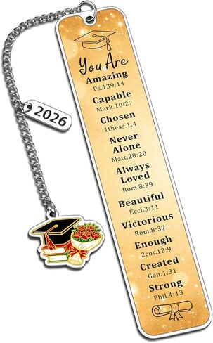 2026 Preschool Graduation Gifts for Boys Girls, Class of 2026 Goden Graduation Bookmark for Him Her, High School College Students Grad Gift, End of Year Student Gift from Teacher in Saudi Arabia