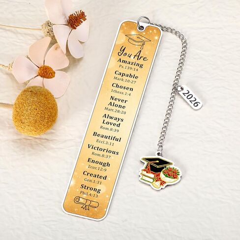 2026 Preschool Graduation Gifts for Boys Girls, Class of 2026 Goden Graduation Bookmark for Him Her, High School College Students Grad Gift, End of Year Student Gift from Teacher in Saudi Arabia
