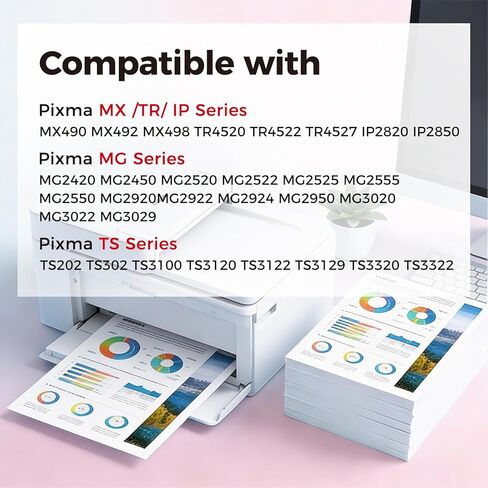 243XL Black Ink Cartridges Replacement for Canon 243 PG-243 PG243 XL PG243XL BK 2-Pack for MX490 MX492 MG2522 MG2922 TR4520 TR4522 TS3322 TS3122 TS202 MG2520 iP2820 MG2420 MG3020 TS3120 TS3100 Printer in Saudi Arabia
