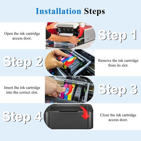 564XL Black Ink Cartridges Compatible for HP 564 Black Ink Cartridges Combo Pack Work with HP Printer DeskJet 3520 3521 3522 3525 3526 OfficeJet 4620 4622 PhotoSmart 5510 Printer Black 564 (2 Pack) in Saudi Arabia