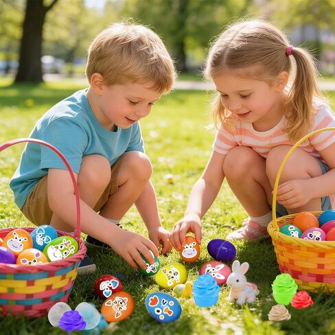 24pcs Prefilled Easter Eggs with Butter Slime, Stuffers Non-Sticky Putty Slime for Kids Easter Fillers Hunt Classroom Prize in Saudi Arabia