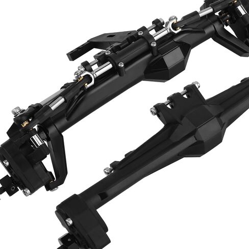 Nylon Front & Rear Portal Axle with Scale Hydraulic Ram for 1/10 RC Crawler Vanquish H10 Optic Capra UTB10 Upgrade in Saudi Arabia