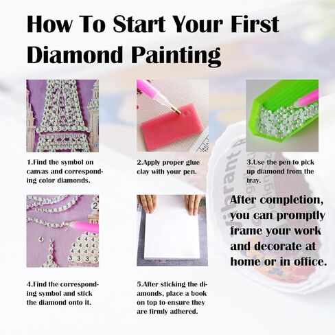 SuuTang 5D Diamond Art Pearl Painting Kits for Adults & Beginner 13.8x17.8 inch, Special Shape Pearl Diamond Art Kits Castle, DIY 3D Plastic Diamond Dots Gem Art Craft, Home Wall Decor Gift in Saudi Arabia