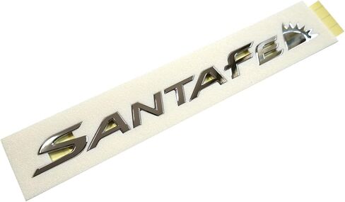 Generic اصلي OEM 863102W000 شعار حروف صندوق السيارة الخلفي 86310-2W000 لسيارة Hyundai Santa Fe 2013-2018، فضي in Kuwait