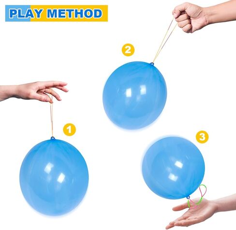 GOLF Punch Balloons,36Pcs Punching Balloon for Kids Heavy Duty Party Favors, Assorted Color Bounce Balloons with Colored Rubber Band Handle for Birthday,Wedding in Saudi Arabia