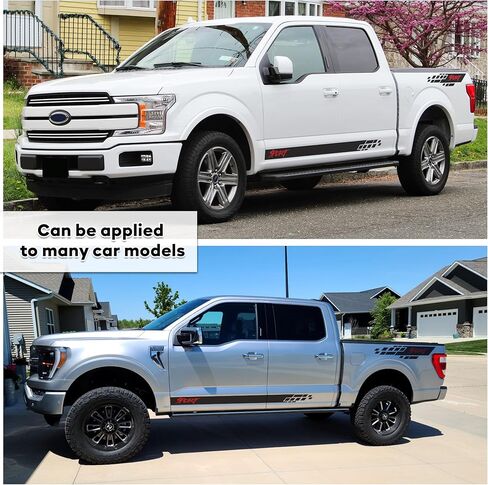 Racing Stripes for Cars, Car Side Decals and Graphics - Racing Stripes for Trucks, Compatible with Sedan, SUV, Pickup Truck, Decoration, 4pcs in Saudi Arabia
