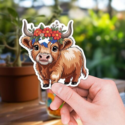 Scotland Sticker 8 Pcs (Large Size) Vinyl Stickers Laptop Waterproof Decal for Car Bumper Water Bottle Notebook Luggage Window Party Birthday Decorations - Size 4 Inches in Saudi Arabia