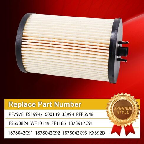 P550824 Fuel Filter Compatible with HC Trucks DT466E Fleetguard Maxx Force Engines Replace for FS19947 WF10149 1878042C91 1878042C92 1878042C93 KX392D PF7978 600149 33994 PFF5548 FS550824(Pack of 4) in Kuwait