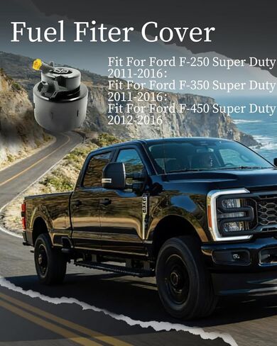 غطاء فلتر الوقود BC3Z-9G270-D مناسب لفورد F-250 F250 F-350 F350 Super Duty 2011-2016 F-450 F450 Super Duty 2012-2016 F-550 F550 Super Duty 2012-2015، Repalce BC3Z-9G270-A in Kuwait