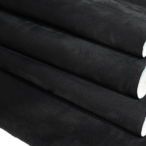 Suede Headliner Fabric with Foam Backing Black Suede Headliner Interior Material for Car/Truck/SUV/RV Roof, Home Repair/DIY Headliner Material Auto Headliner Fabric (Black, 96" L×60" W) in Saudi Arabia