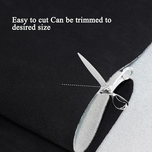 Suede Headliner Fabric with Foam Backing Black Suede Headliner Interior Material for Car/Truck/SUV/RV Roof, Home Repair/DIY Headliner Material Auto Headliner Fabric (Black, 96" L×60" W) in Saudi Arabia