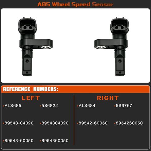 4 Pack ABS Wheel Speed Sensor Fit for Toyota Tacoma 05-20, 4Runner 03-20, FJ Cruiser 08-14, Land Cruiser 08-20 & Lexus GX460 GX470 LX570, Replace OE 89542-04020 89542-60050 in Saudi Arabia