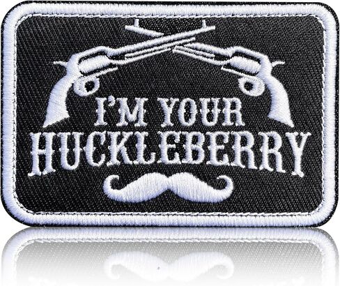 أنا رقع Huckleberry الخاصة بك مقاس 3 بوصات مطرزة بخطاف وحلقة داعمة أنا رقع Huckleberry الخاصة بك لحقائب الظهر والقبعات والحقائب وحزام الكلاب والسترات in Kuwait