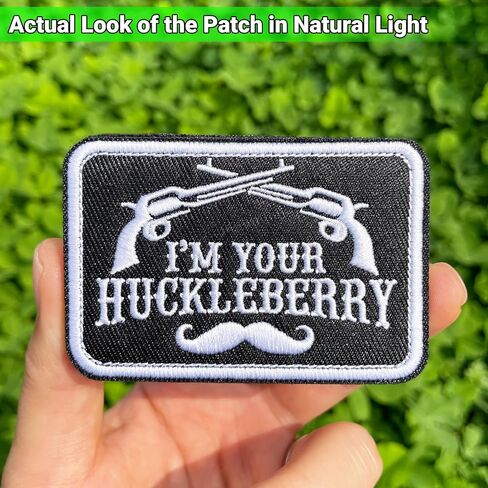 أنا رقع Huckleberry الخاصة بك مقاس 3 بوصات مطرزة بخطاف وحلقة داعمة أنا رقع Huckleberry الخاصة بك لحقائب الظهر والقبعات والحقائب وحزام الكلاب والسترات in Kuwait
