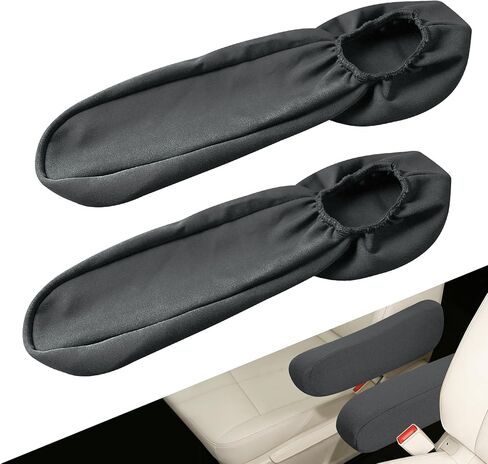 2 PCS Car Front Seat Armrest Covers, Car Seat Armrest, Elastic Fabric Auto Seat Armrest Protectors, Universal Replacement Center Console Lid Skin Protectors for Car SUV Truck Van (Pink) in Saudi Arabia
