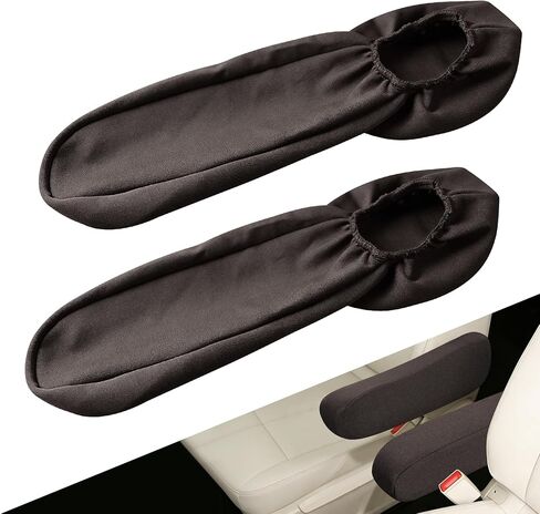 2 PCS Car Front Seat Armrest Covers, Car Seat Armrest, Elastic Fabric Auto Seat Armrest Protectors, Universal Replacement Center Console Lid Skin Protectors for Car SUV Truck Van (Pink) in Saudi Arabia