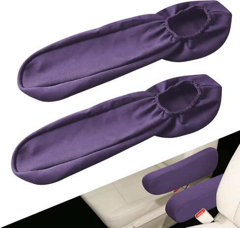 2 PCS Car Front Seat Armrest Covers, Car Seat Armrest, Elastic Fabric Auto Seat Armrest Protectors, Universal Replacement Center Console Lid Skin Protectors for Car SUV Truck Van (Pink) in Saudi Arabia