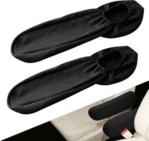 2 PCS Car Front Seat Armrest Covers, Car Seat Armrest, Elastic Fabric Auto Seat Armrest Protectors, Universal Replacement Center Console Lid Skin Protectors for Car SUV Truck Van (Pink) in Saudi Arabia