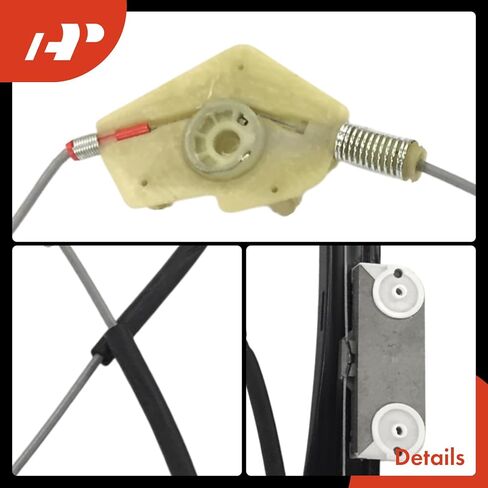 A-Premium Front Left Driver Side Electric Power Window Regulator Without Motor Compatible with Audi TT 2000-2006, TT Quattro 2000-2006 in Kuwait