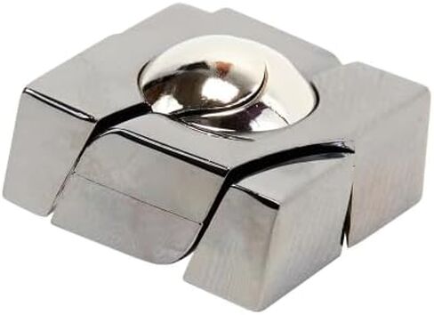 BePuzzled |Marble Hanayama Metal Brainteaser Puzzle Mensa Rated Level 4, for Ages 12 and Up in Saudi Arabia