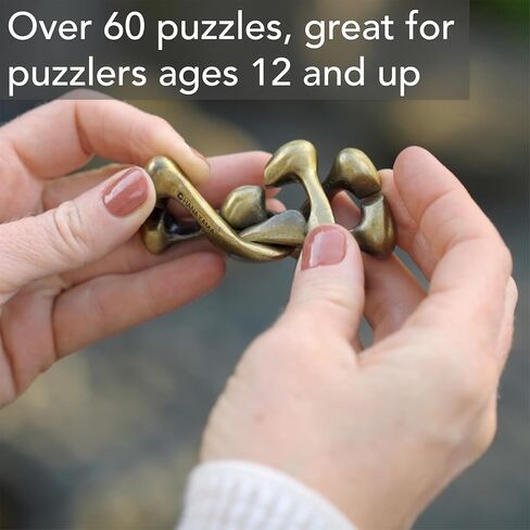 BePuzzled |Marble Hanayama Metal Brainteaser Puzzle Mensa Rated Level 4, for Ages 12 and Up in Saudi Arabia