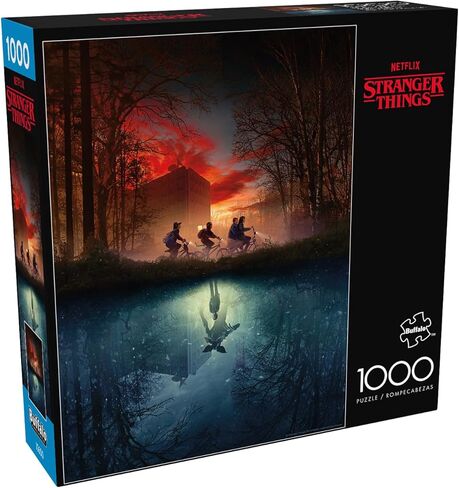 لغز الصور المقطوعة 1000 قطعة من Buffalo Games Stranger Things Missing Friends - 21.25 × 15 بوصة، متعدد الألوان - تجربة تركيب الصور المريحة وهدايا Stranger Things in Kuwait