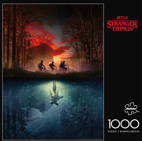 لغز الصور المقطوعة 1000 قطعة من Buffalo Games Stranger Things Missing Friends - 21.25 × 15 بوصة، متعدد الألوان - تجربة تركيب الصور المريحة وهدايا Stranger Things in Kuwait