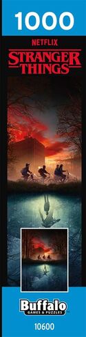 لغز الصور المقطوعة 1000 قطعة من Buffalo Games Stranger Things Missing Friends - 21.25 × 15 بوصة، متعدد الألوان - تجربة تركيب الصور المريحة وهدايا Stranger Things in Kuwait