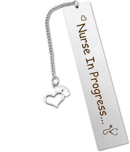 Nursing School Student Gifts for Women Future Nurse in Progress RN Gifts Nurses Week Graduation Gift Book Accessories Metal Bookmark Unique Birthday Christmas Nurse Appreciation Gift Ideas in Saudi Arabia