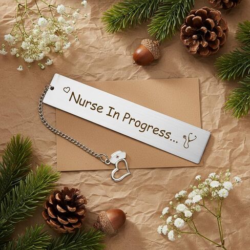Nursing School Student Gifts for Women Future Nurse in Progress RN Gifts Nurses Week Graduation Gift Book Accessories Metal Bookmark Unique Birthday Christmas Nurse Appreciation Gift Ideas in Saudi Arabia