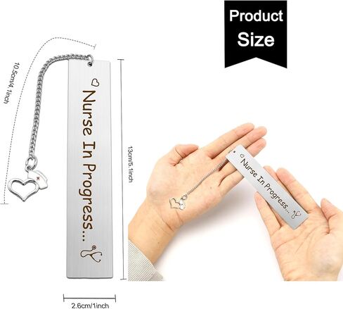 Nursing School Student Gifts for Women Future Nurse in Progress RN Gifts Nurses Week Graduation Gift Book Accessories Metal Bookmark Unique Birthday Christmas Nurse Appreciation Gift Ideas in Saudi Arabia