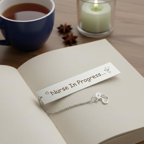 Nursing School Student Gifts for Women Future Nurse in Progress RN Gifts Nurses Week Graduation Gift Book Accessories Metal Bookmark Unique Birthday Christmas Nurse Appreciation Gift Ideas in Saudi Arabia