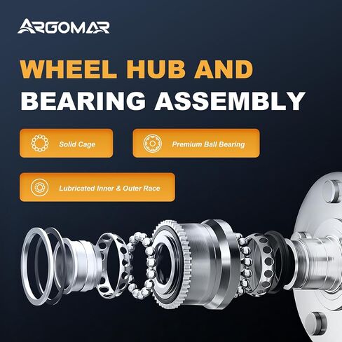 513420 Front or Rear Wheel Hub Bearing Assembly for Hyundai Elantra 2017-2025, Veloster 2019-2021, Kia Forte 2019-2024, NIRO 2017-2025, Rear AWD Kona 2018-2025, Kia Seltos 2021-2025 2 Pack in Saudi Arabia