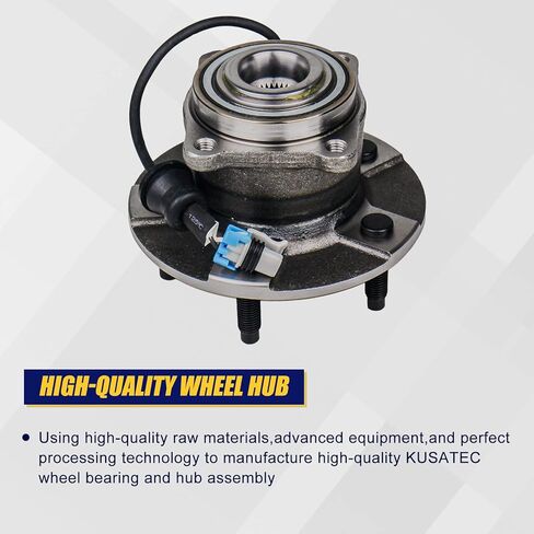 KUSATEC 512229 Rear Wheel Bearing Hub Assembly for 2005-2006 Chevrolet Equinox 2006 Pontiac Torrent 2002-2007 Saturn Vue, 5 Lug w/ABS in Kuwait