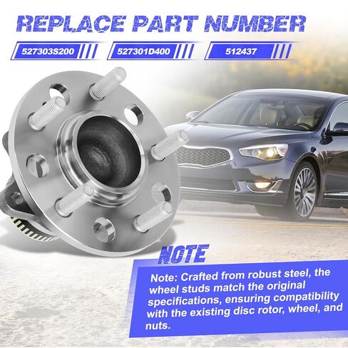 مجموعة محمل محور العجلة الخلفية متوافقة مع Hyundai Azera 2011-2017، Sonata 2010-2014، Tucson 2010-2015؛ كيا كادينزا 2014-2016، أوبتيما 2011-2015، روندو 2008-2012، سبورتاج 2011-2016 in Kuwait