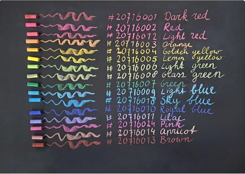 Mercurius Art Makes Sense Blackboard Pastel Chalk – 16 Assorted Colors, Natural Pigment Chalk for Blackboard Drawing, Writing & Artistic Techniques, Smooth Application, Break-Resistant Sticks in Saudi Arabia