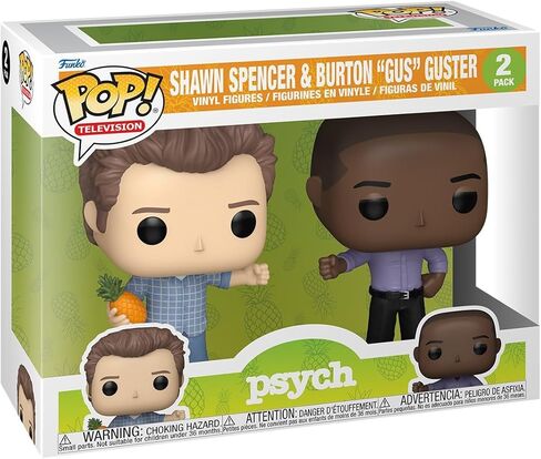 Funko Pop Television: Psych - Shawn and Gus، عبوتان - شخصية فينيل قابلة للتجميع - فكرة هدية - بضائع رسمية - ألعاب للأطفال والكبار - عشاق الكوميديا ​​- شخصية نموذجية لهواة الجمع in Kuwait