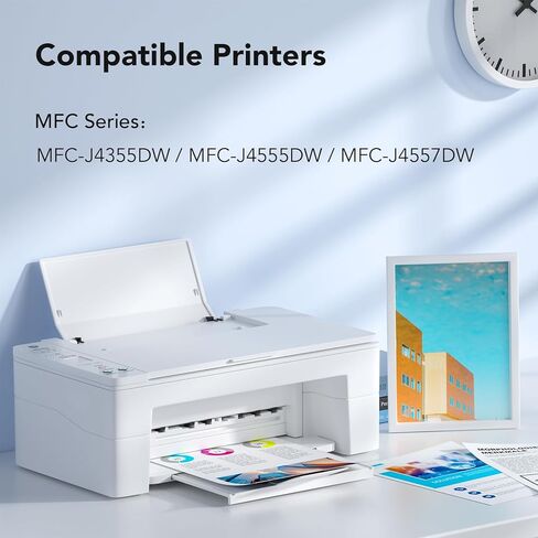 colorfly 4 Pack LC506 Ink Cartridges Replacement for Brother LC506 lc506xl Ink cartridges Combo Pack Compatible with MFC-J4355DW MFC-J4555DW MFC-J4557DW in Kuwait