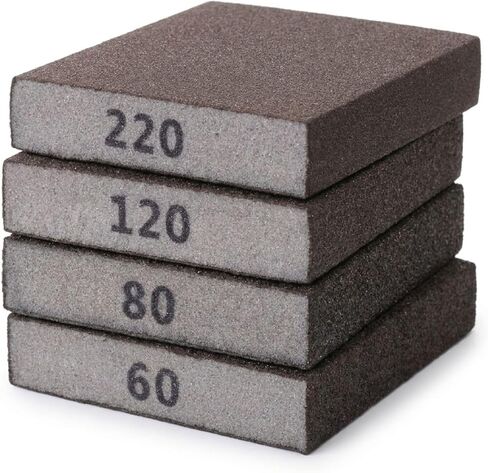 Bates- Sanding Sponge, 8 pcs, 220 Grit, Washable and Reusable, Sandpaper Block, Sanding Blocks for Wood, Sanding Pad, Drywall Sanding Block, Drywall Sanding Sponge in Saudi Arabia