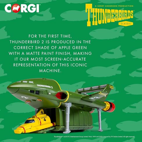 مجموعة Corgi Thunderbirds رقم 2 + 4 CORGI Thunderbirds FAB 2 و4، الطول الإجمالي: تقريبًا. 5.9 بوصة (15 سم) in Kuwait
