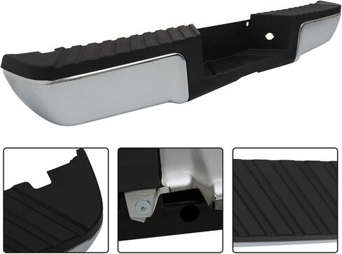 Chrome Steel Rear Step Bumper without Parking Sensor Hole Replacement for 2008-2016 F-250 F-350 F-450 Super Duty in Kuwait