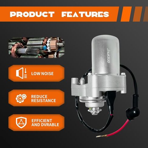 Starter Motor 3 Bolt for 50cc-125cc Chinese ATV Go Kart Pit Dirt Bike | Fits TaoTao Roketa Coolster SunL SSR Jetmoto | Starter with Wire for 4 Stroke Engine Quad 4 Wheeler Dune Buggy (50-70-125cc) in Saudi Arabia
