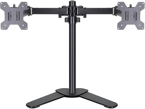 Dual Monitor Stand, Table Top Tv Stand, Heavy-Duty Fully Adjustable Arms, Holds 2 Screens, Fit 10-27 Inch Flat Screen, Max Vesa 100X100Mm in Saudi Arabia