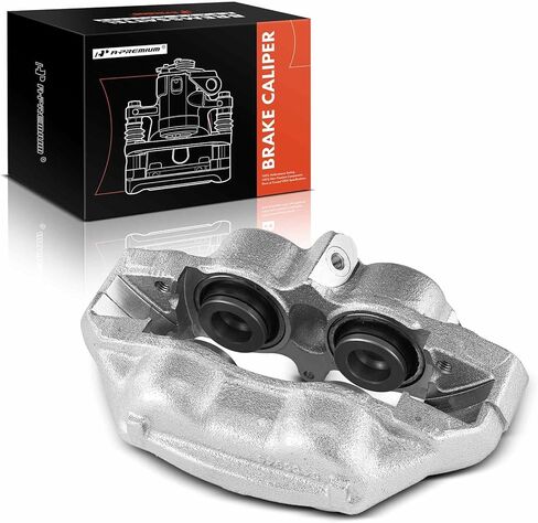 مجموعة فرجار قرص الفرامل A-Premium متوافقة مع موديلات مختارة من Chevy وBuick وPontiac وOldsmobile - Chevelle، Gran Sport، GS 350/400، Skylark، Sportwagon، Firebird، 1967-1968 - السائق الأمامي in Kuwait